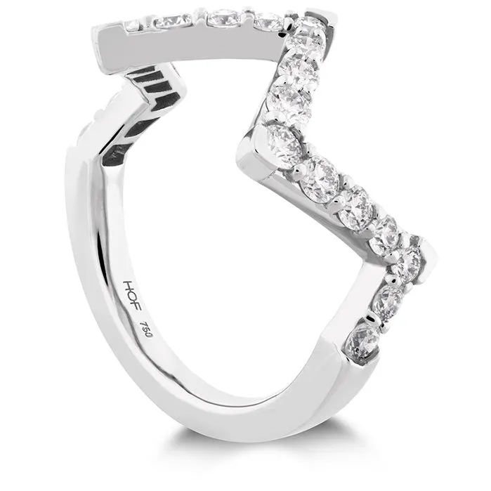 0.7 ctw. Triplicity Pointed Diamond Ring in 18K White Gold