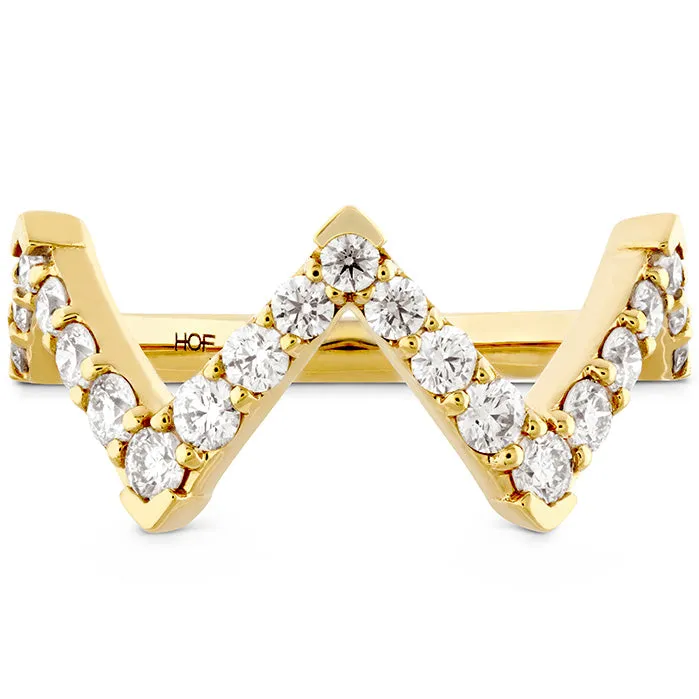 0.7 ctw. Triplicity Pointed Diamond Ring in 18K White Gold