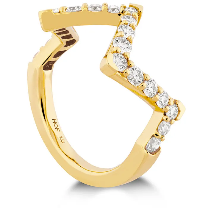 0.7 ctw. Triplicity Pointed Diamond Ring in 18K White Gold