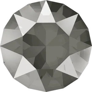 1028 & 1088 Swarovski Chaton & Round Stones, Crystal Dark Grey Unfoiled (001 L111S)