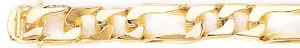 12.7mm Boxy Figaro Link Bracelet