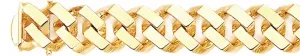 15.3mm Flat-Top Curb Link Bracelet