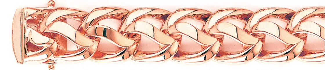 17.3mm Woven Curb Chain Necklace