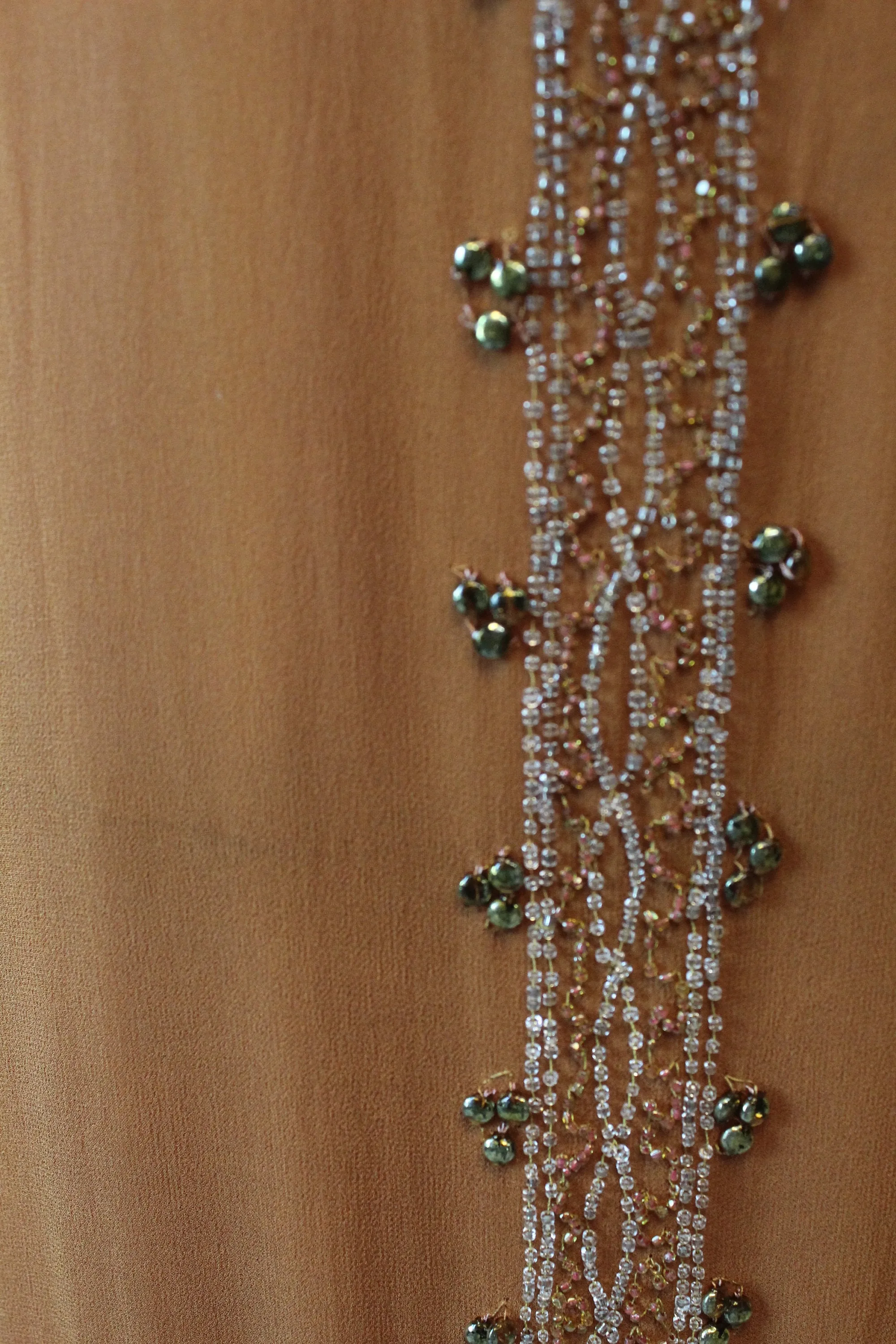 1920s rare PUMPKIN beaded GOLD STUD dress xs small | new fall
