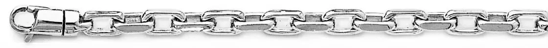 4.6mm Flat Elongated Rolo Link Bracelet