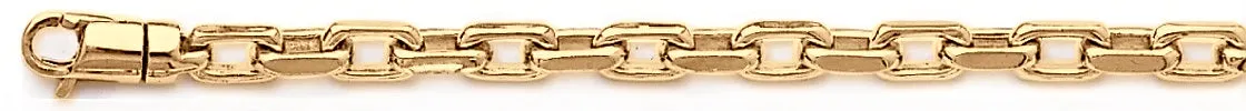 4.6mm Flat Elongated Rolo Link Bracelet