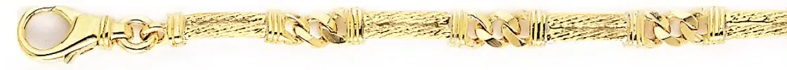 5.4mm Cable Cap Link Bracelet
