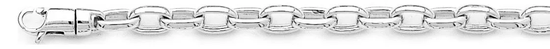 5.4mm Cylinder Rolo Link Bracelet