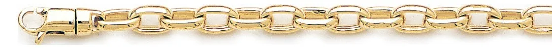 5.4mm Cylinder Rolo Link Bracelet