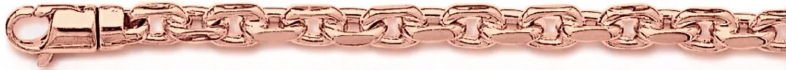 5.6mm Flat Elongated Rolo Chain Necklace