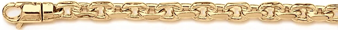 5.6mm Flat Elongated Rolo Chain Necklace