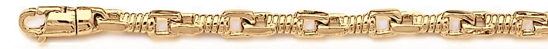 5mm Corkscrew Bullet Chain Necklace
