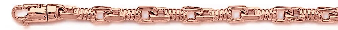 5mm Corkscrew Bullet Chain Necklace