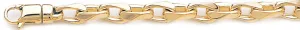 6.5mm Semi Rolo Link Bracelet