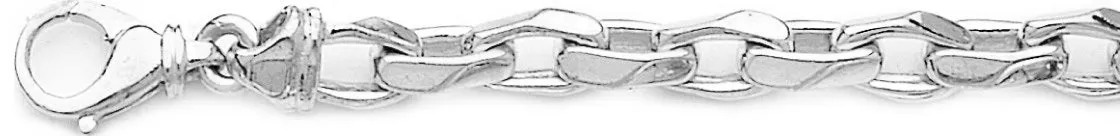 7.4mm Semi Rolo Chain Necklace
