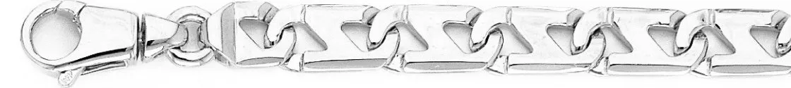 8.4mm Slanted Anchor Link Bracelet