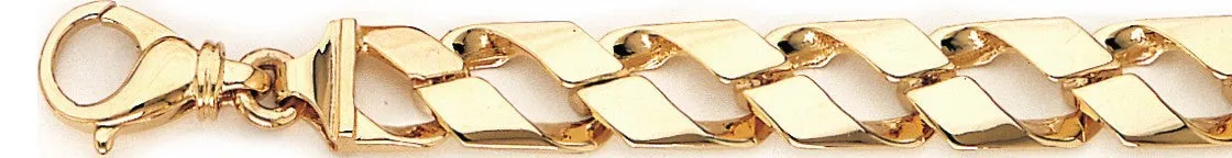 9.9mm Ribbon Curb Chain Necklace