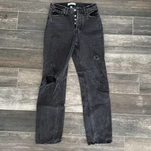 Abercrombie Dad High Rise Black Jean Size 26 Curve Love