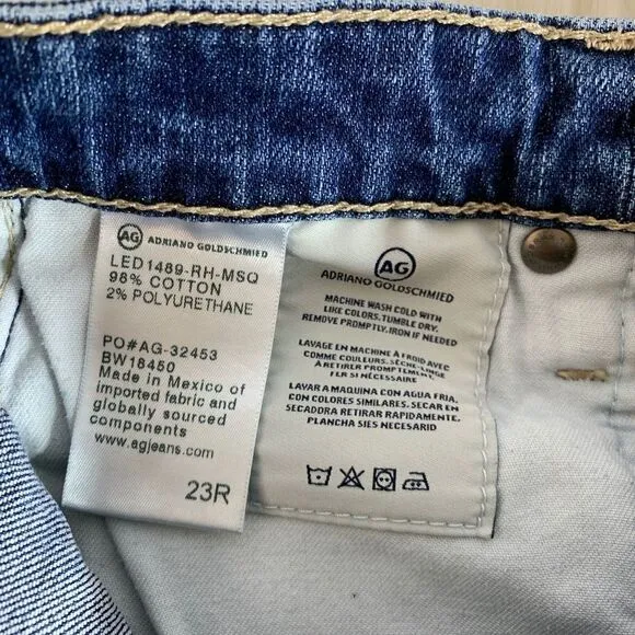 AG The Hailey Ex-Boyfriend Roll Up Shorts Sz 23