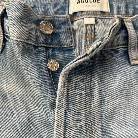 Agolde Parker Cutoff Jean Shorts Distressed Style