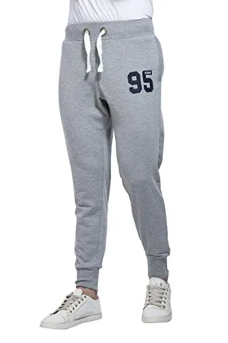 Alan Jones Clothing Men's Slim Fit Joggers (JOG18-D95-MIL-M_Black_M)