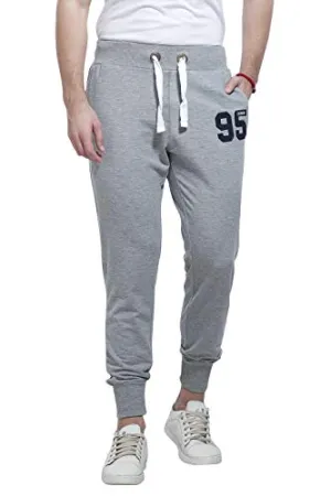 Alan Jones Clothing Men's Slim Fit Joggers (JOG18-D95-MIL-M_Black_M)