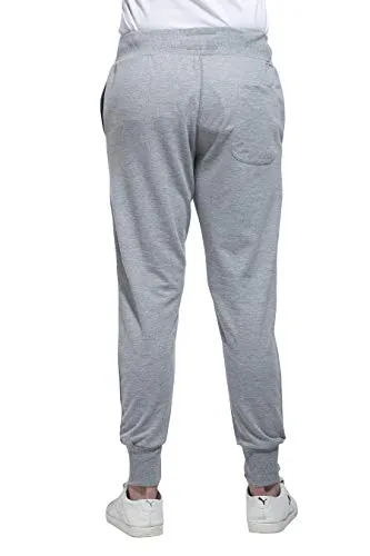 Alan Jones Clothing Men's Slim Fit Joggers (JOG18-D95-MIL-M_Black_M)