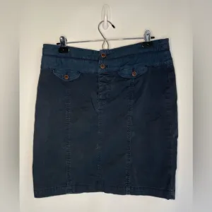 Anthropologie Hei Hei blue cargo skirt size 12 cotton