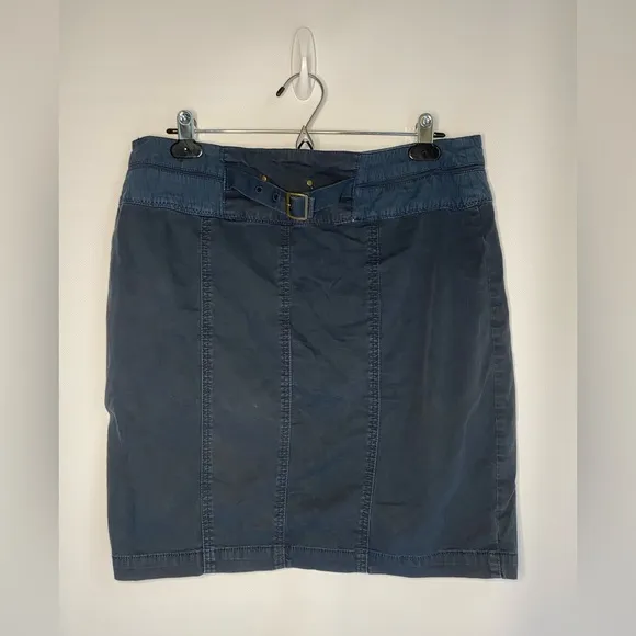 Anthropologie Hei Hei blue cargo skirt size 12 cotton