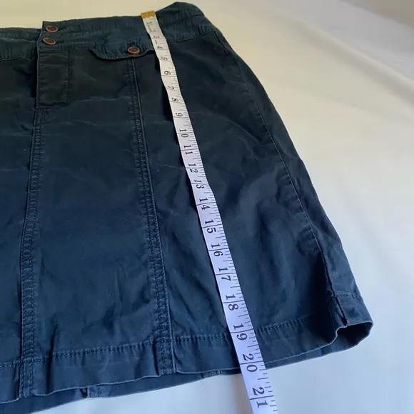 Anthropologie Hei Hei blue cargo skirt size 12 cotton