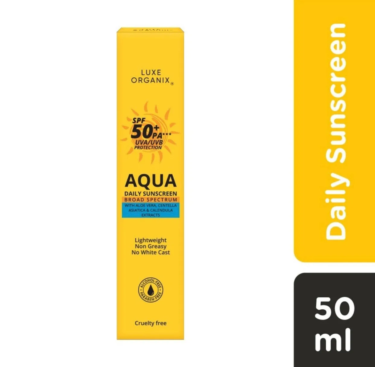 Aqua Daily Sunscreen SPF 50  PA*** UVA/UVB Protection 50ml