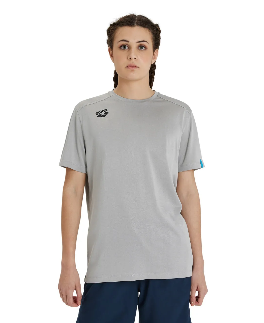 Arena Team Unisex Solid T-Shirt - Medium Grey Heather