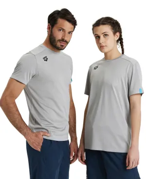 Arena Team Unisex Solid T-Shirt - Medium Grey Heather