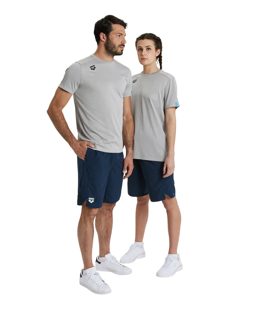 Arena Team Unisex Solid T-Shirt - Medium Grey Heather