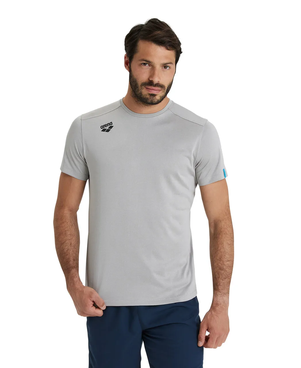 Arena Team Unisex Solid T-Shirt - Medium Grey Heather