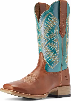 Ariat Women's Boots - Odessa Stretch Fit - Almond / Turquoise 10042387