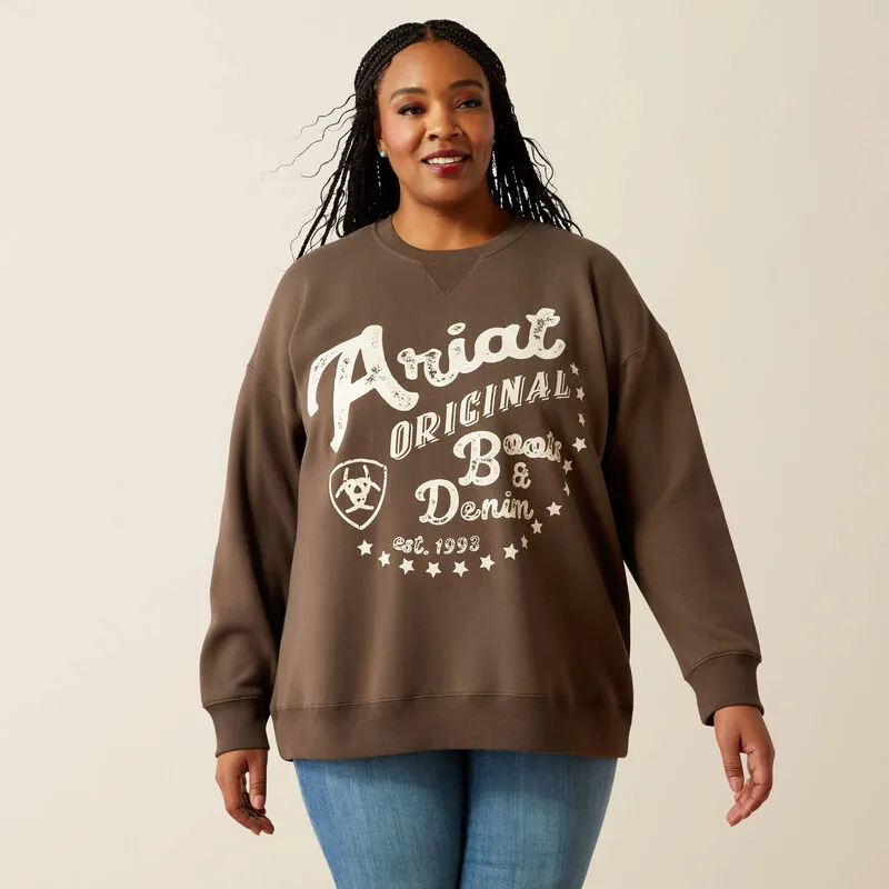 Ariat Women's Oversized Crew Sweatshirt