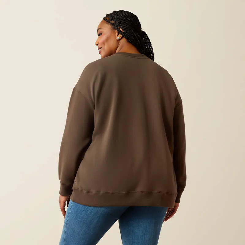 Ariat Women's Oversized Crew Sweatshirt