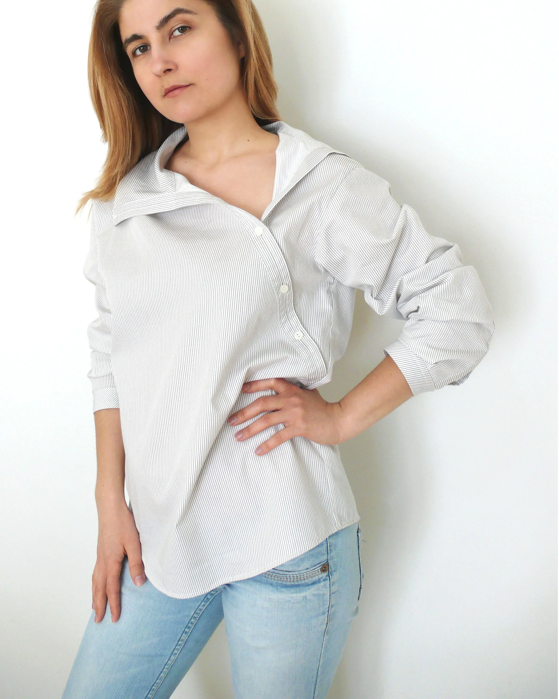 Asymmetric Shirt Sewing Pattern N.32