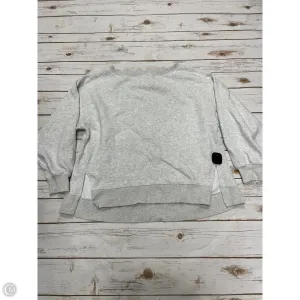 Athletic Sweatshirt Crewneck By Fabletics In Grey, Size: M