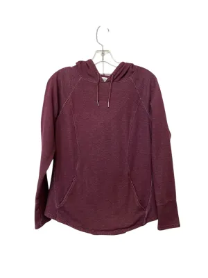 Athletic Sweatshirt Hoodie By Athletic Works In Maroon, Size: M