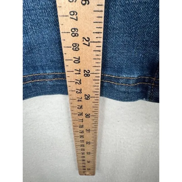 Banana Republic button down denim midi skirt 90s classic blue sz 28/6