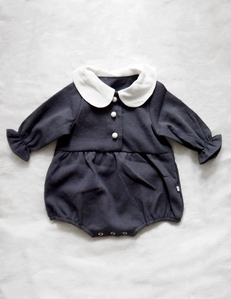 Bean Suit Romper Charcoal