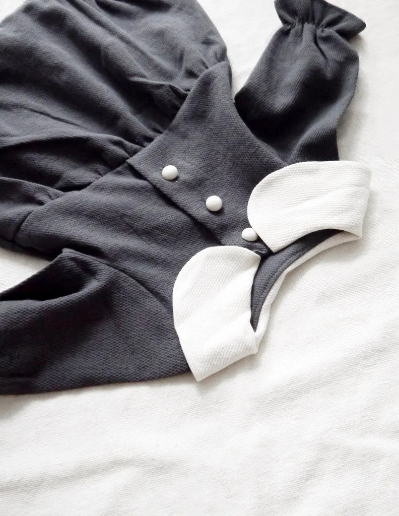 Bean Suit Romper Charcoal