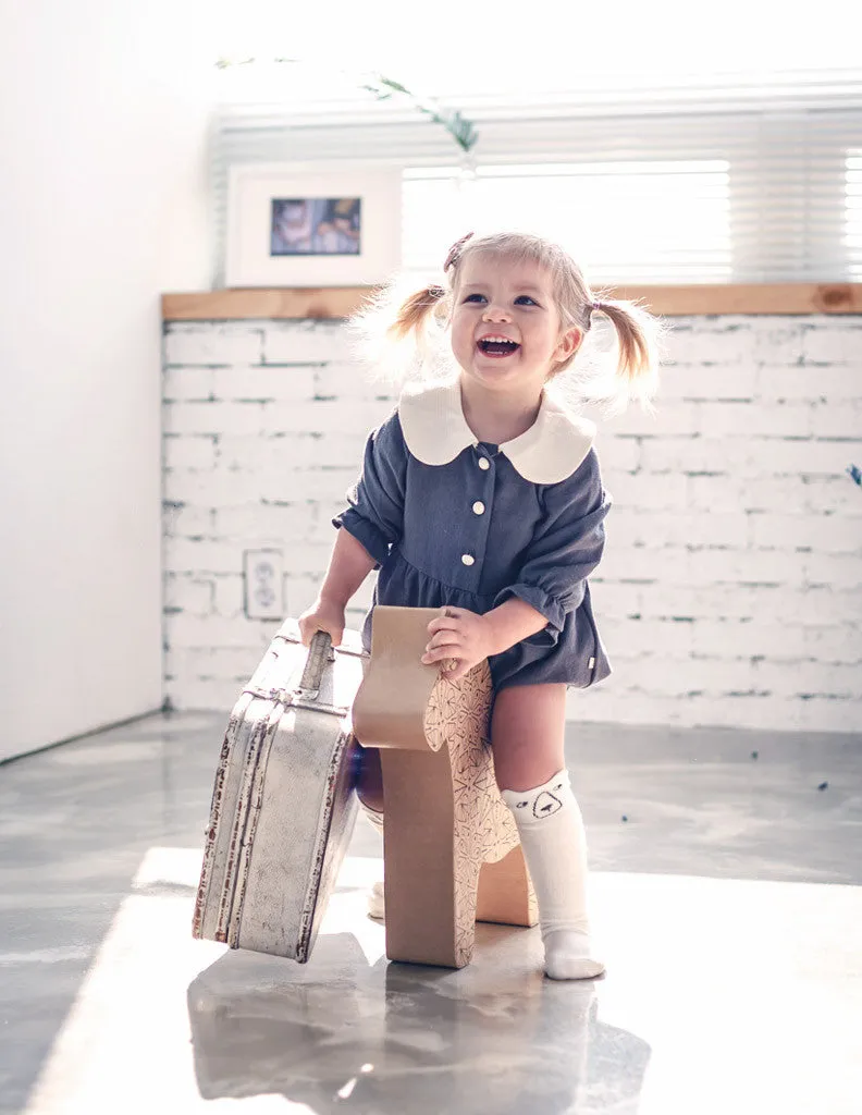 Bean Suit Romper Charcoal