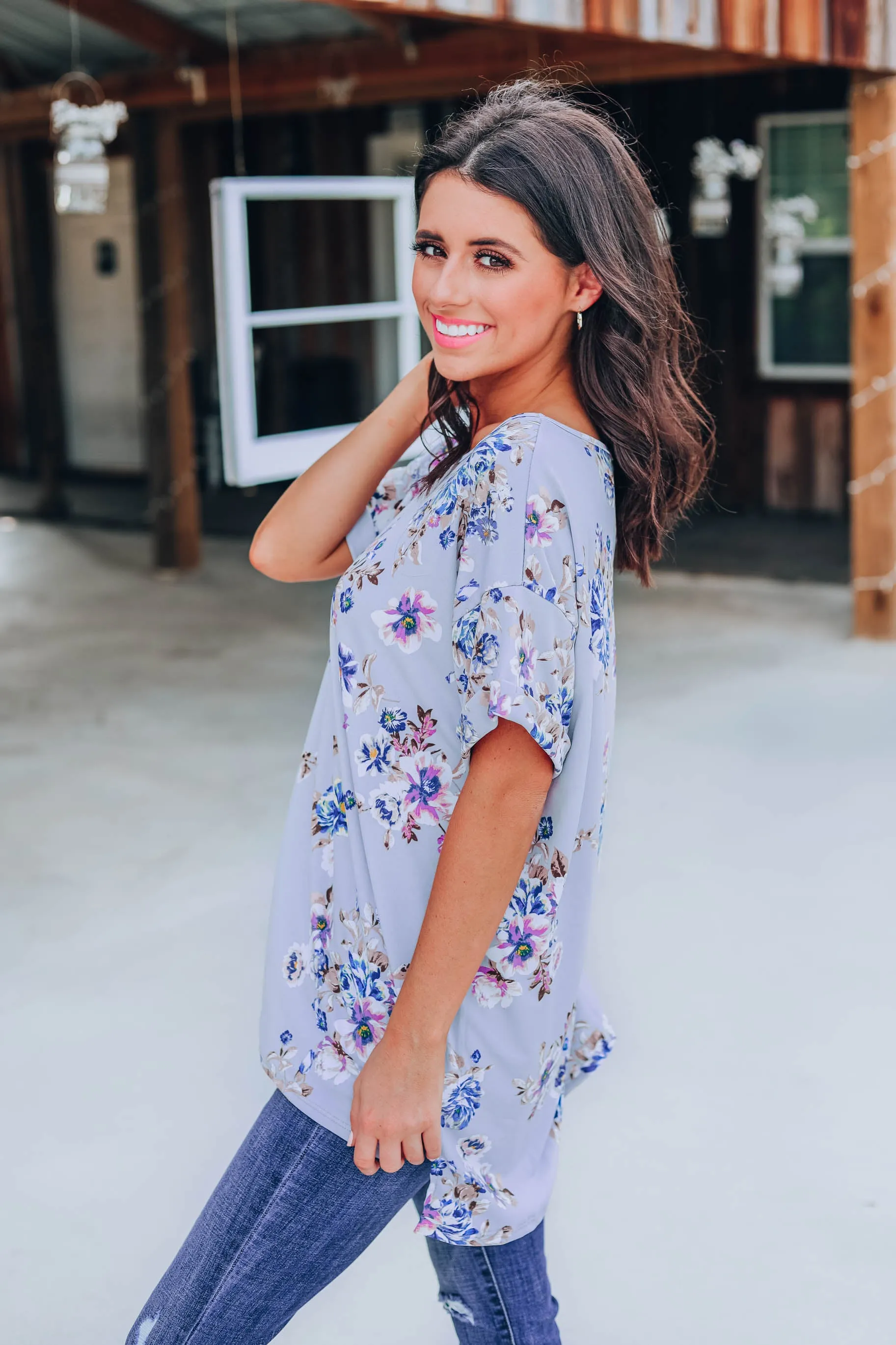 Beautiful Bouquet Floral Top
