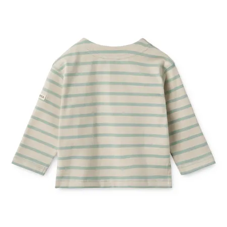 Blue & Sand Stripe Farah Jumper