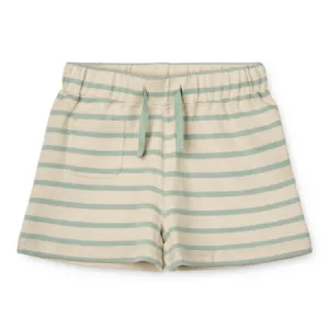Blue & Sand Stripe Valdis Shorts