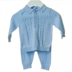 Blues baby cable knit