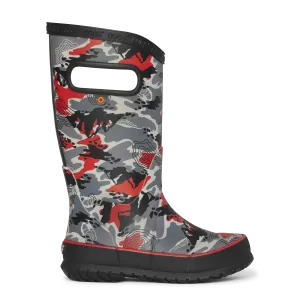 Bogs Rainboot Topo Camo - Black